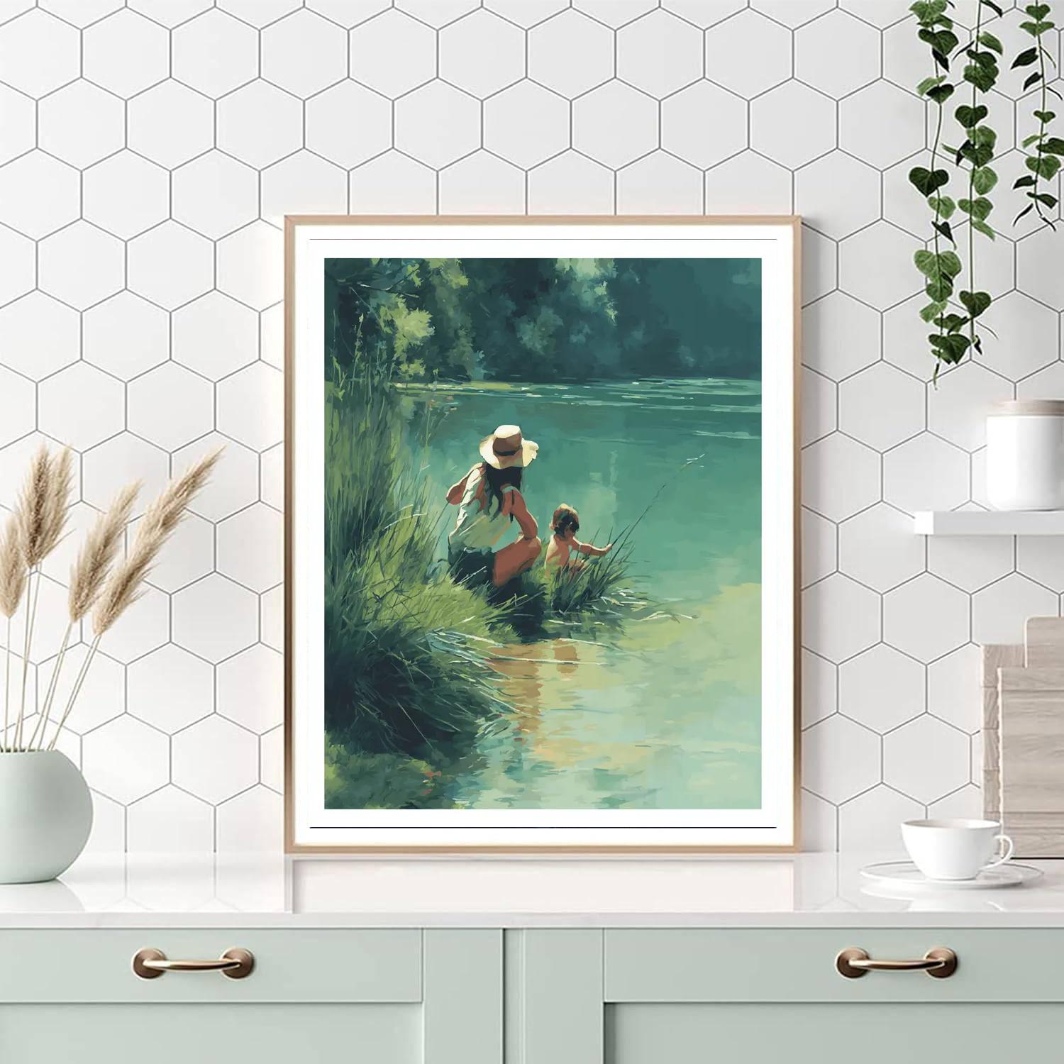 Shared Moments Of Reflection Painting Number Kit