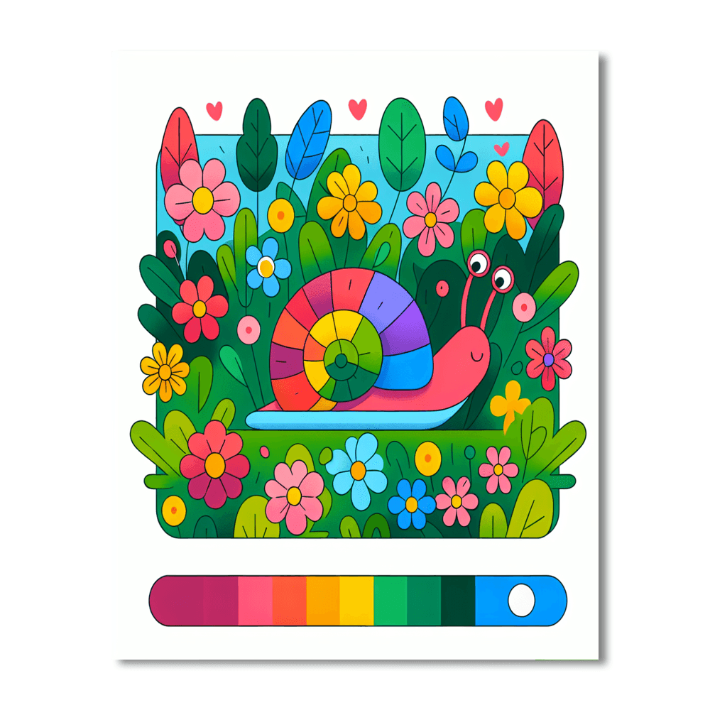 Curious Snail Paint By Numbers