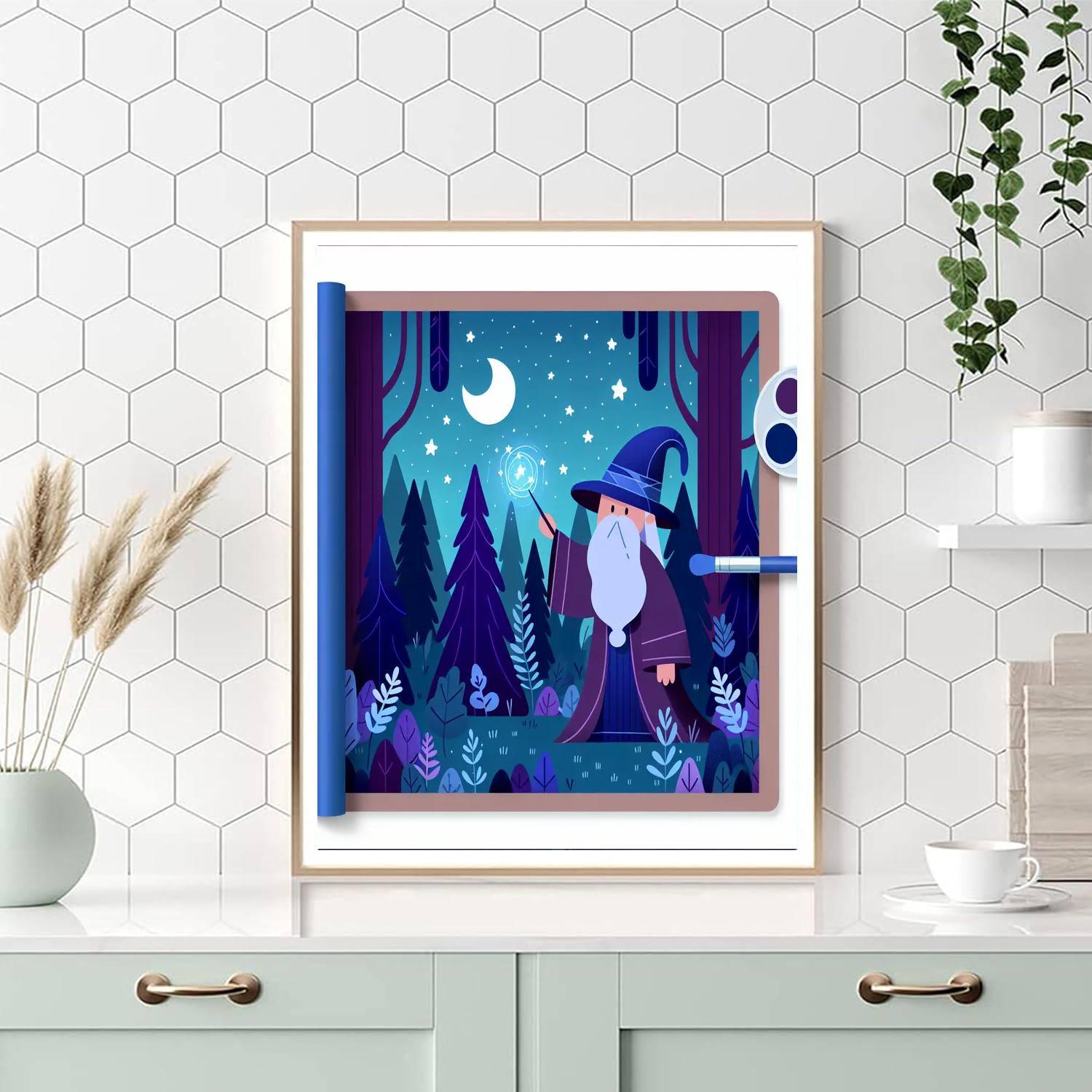 Wacky Wizard Wonderland Number Painting