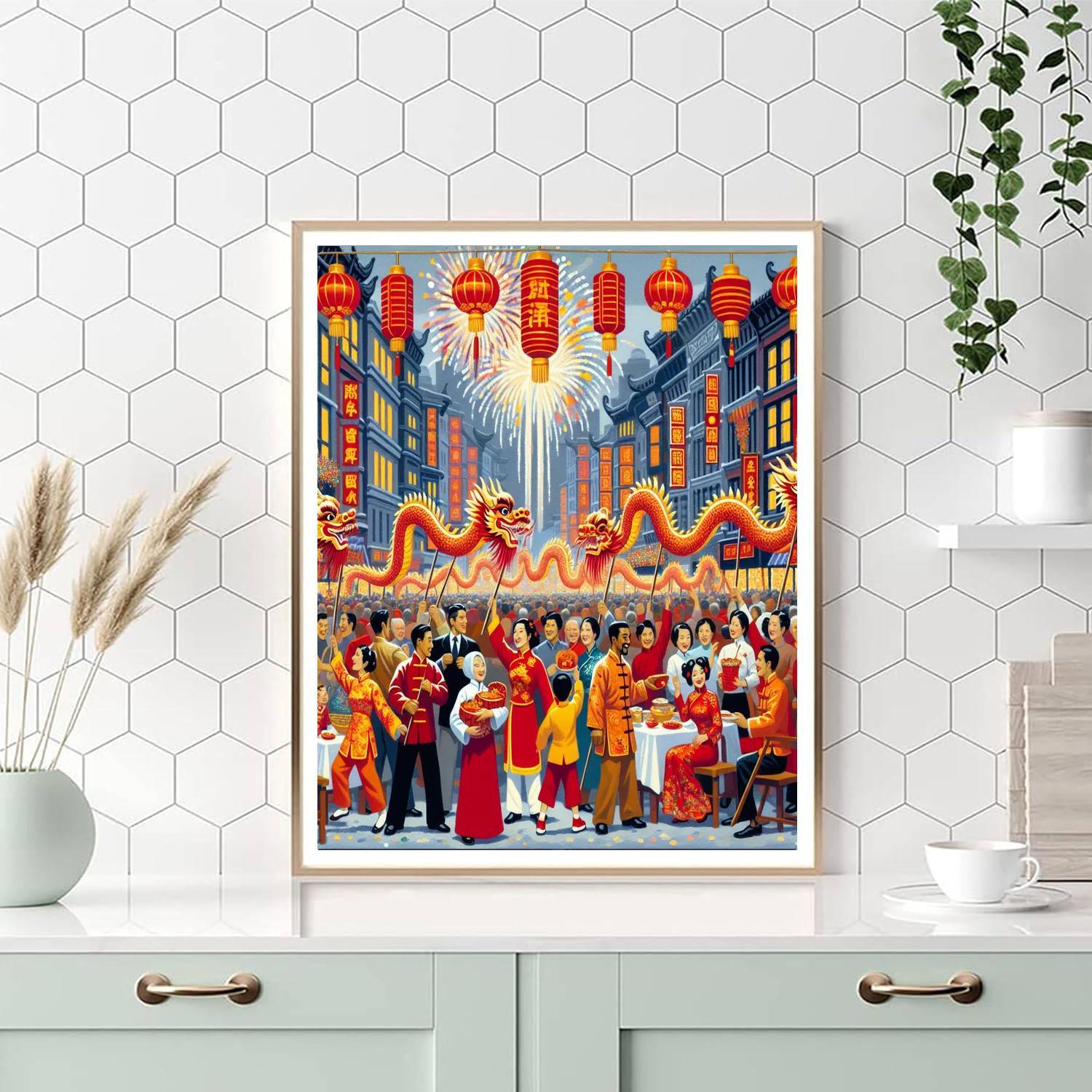 Chinese New Year - Various Cities, China Paint By Number