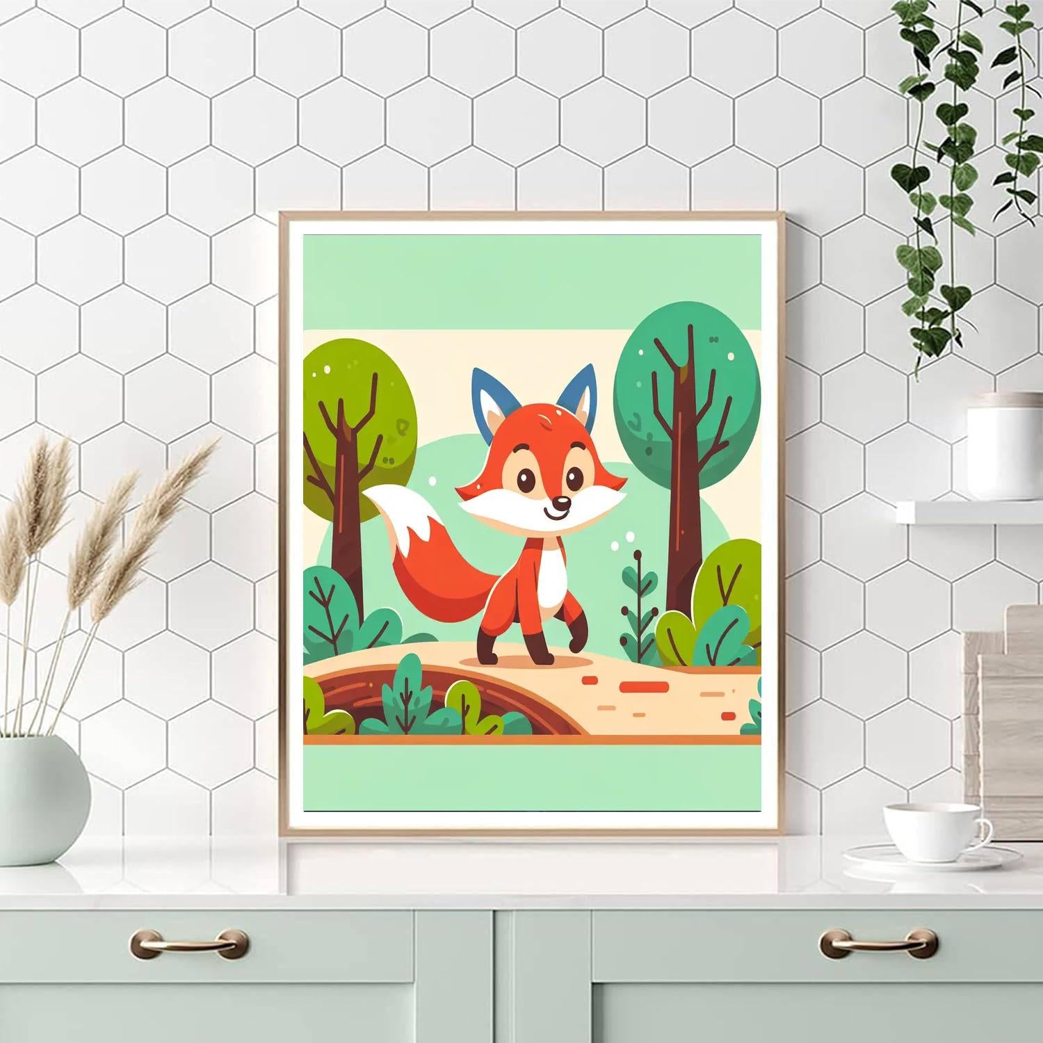 Clever Fox's Woodland Journey Numbered Painting Kits