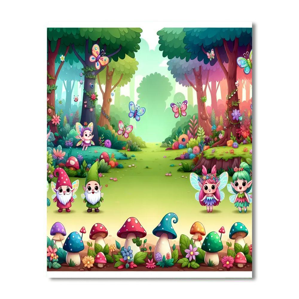 Mystic Forest Fantasy Painting By Numbers Kit