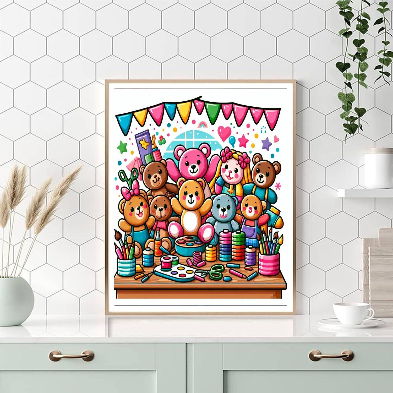Enchanting Toy Workshop Paint By Numbers Kits