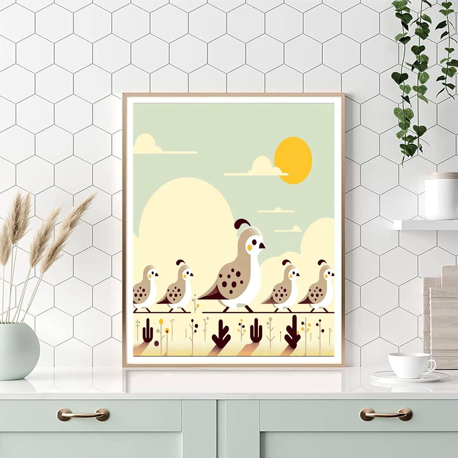 Quaint Quails Paint By Numbers Kits