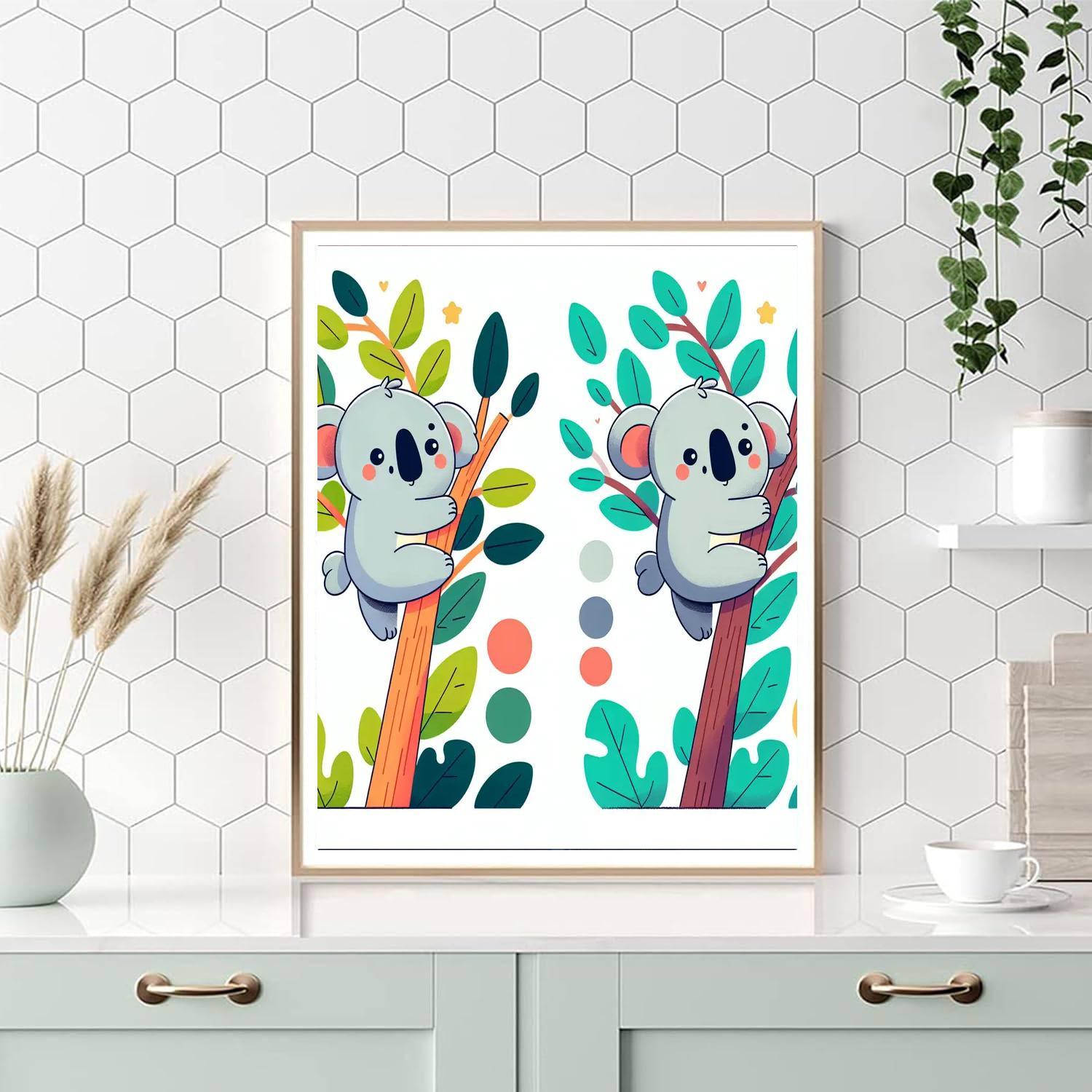 Courageous Koala Climbers Paint By Color