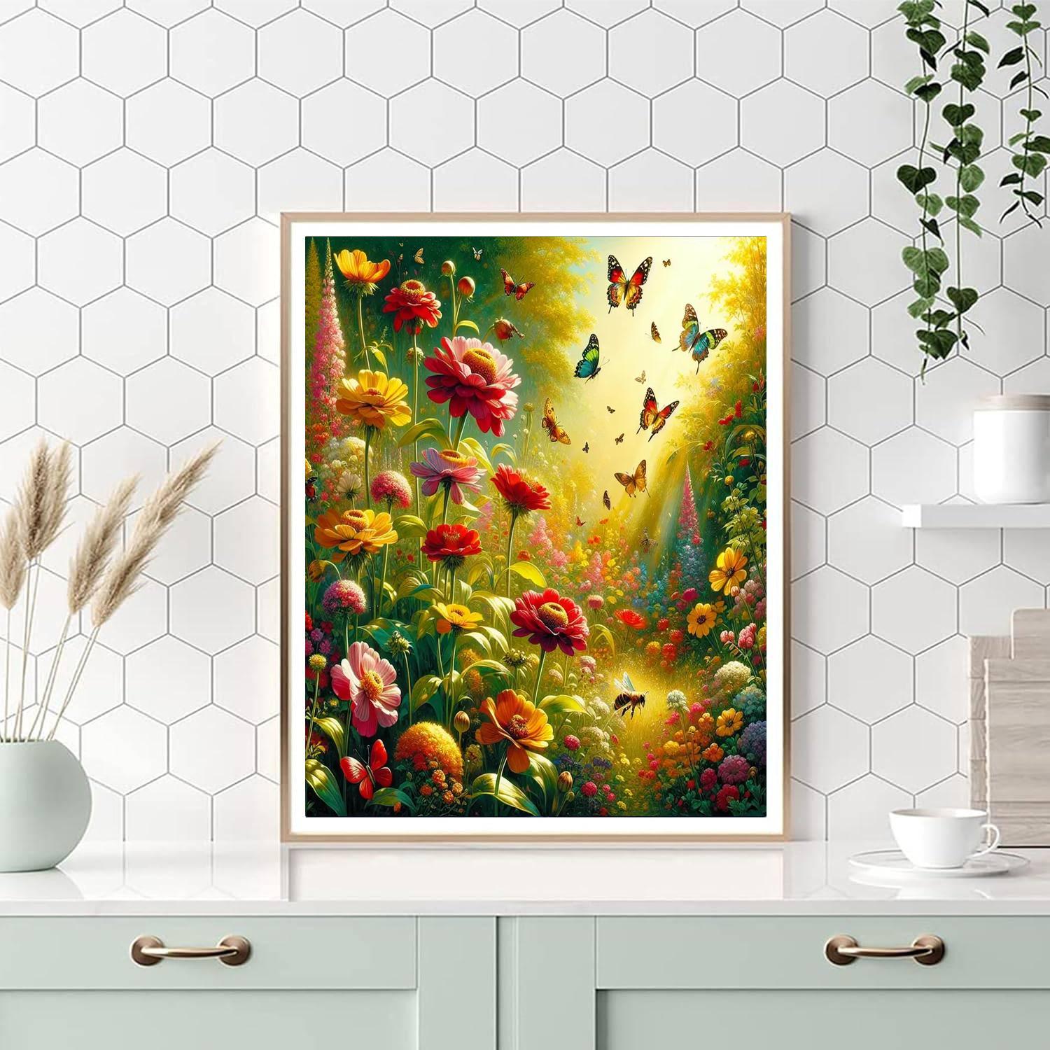 Charming Flower Garden Paint By Number