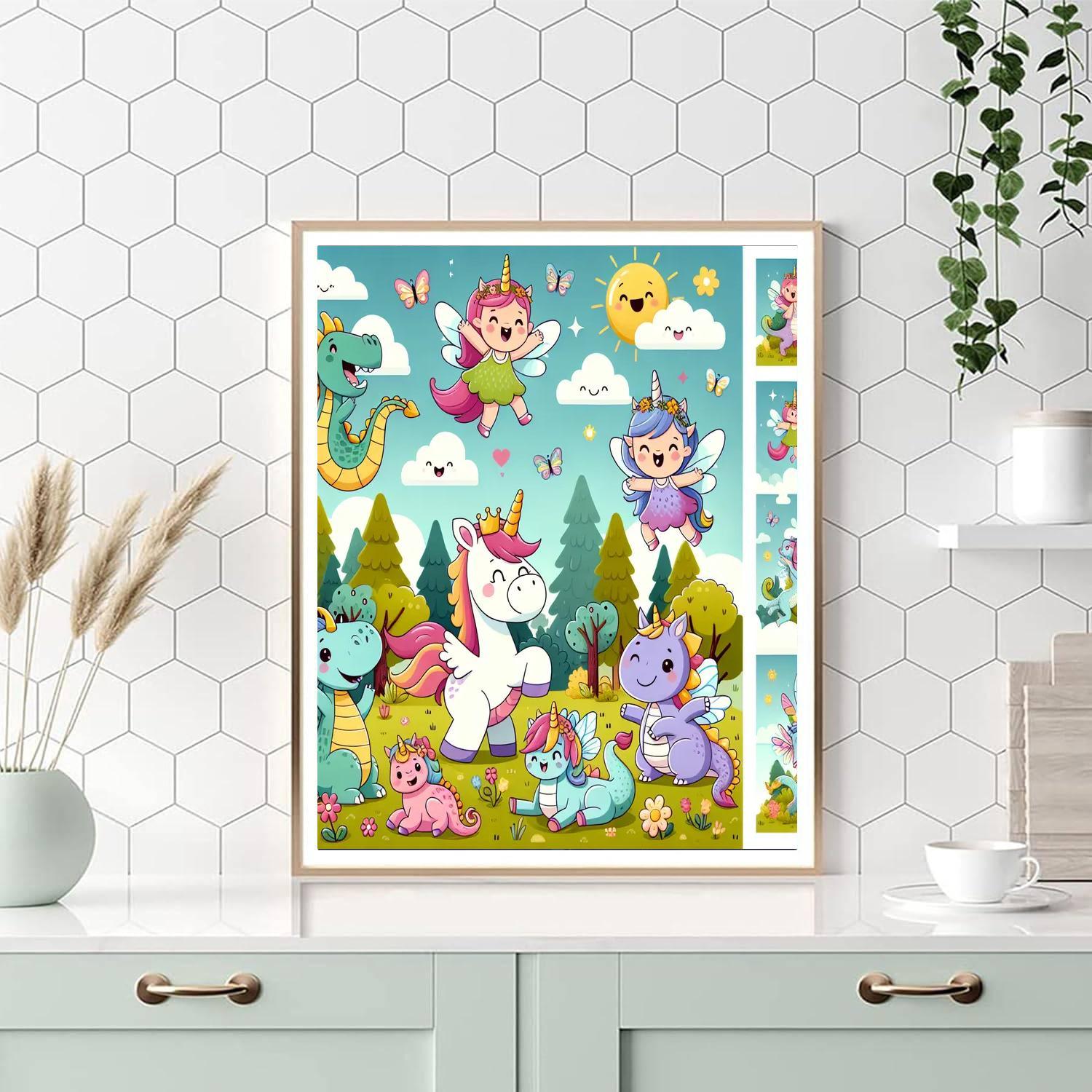 Friendly Fantasy Creatures Paint By Number