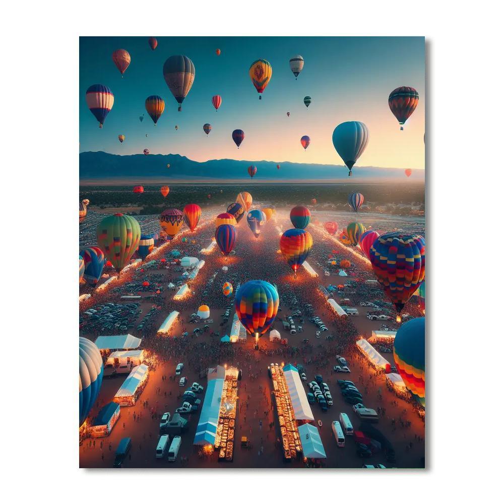 International Balloon Fiesta - Albuquerque DIY Paint By Numbers