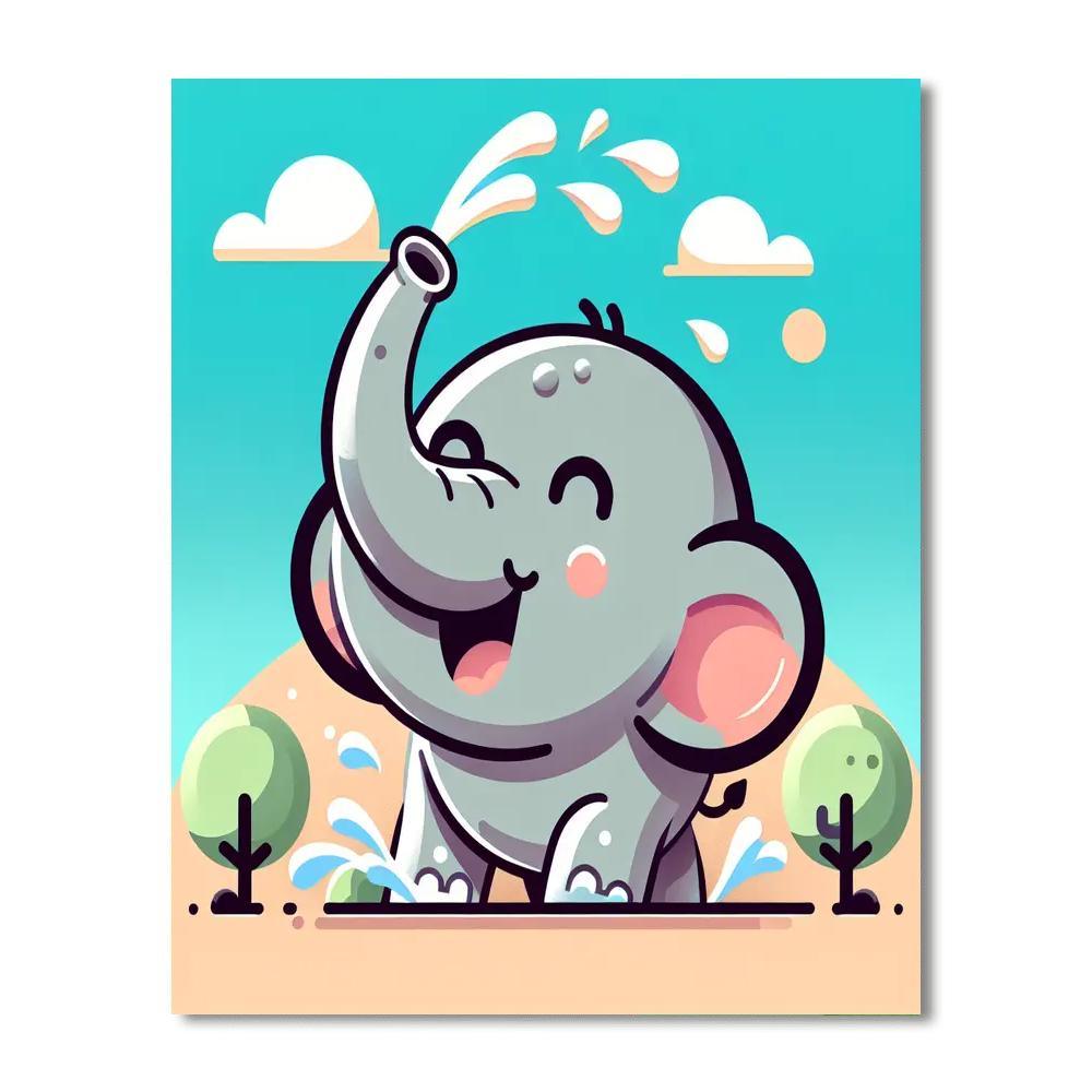 Bold Elephant Paint By Numbers Kits
