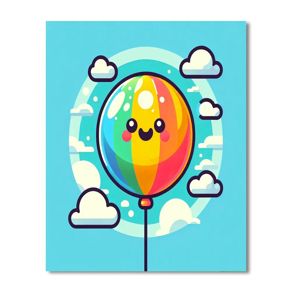 Vibrant Balloon Painting By Numbers Kit