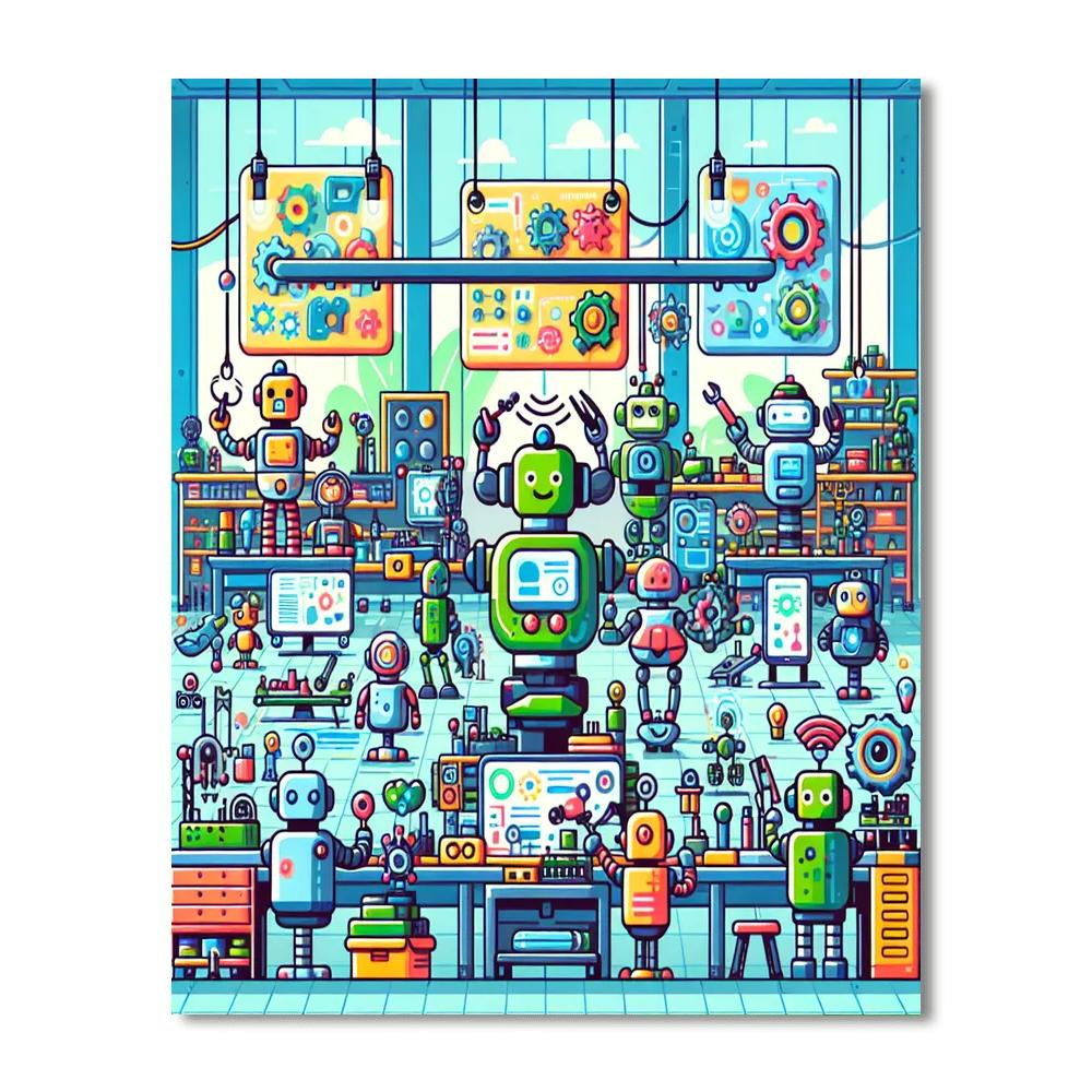 Robot's Workshop DIY Paint By Numbers