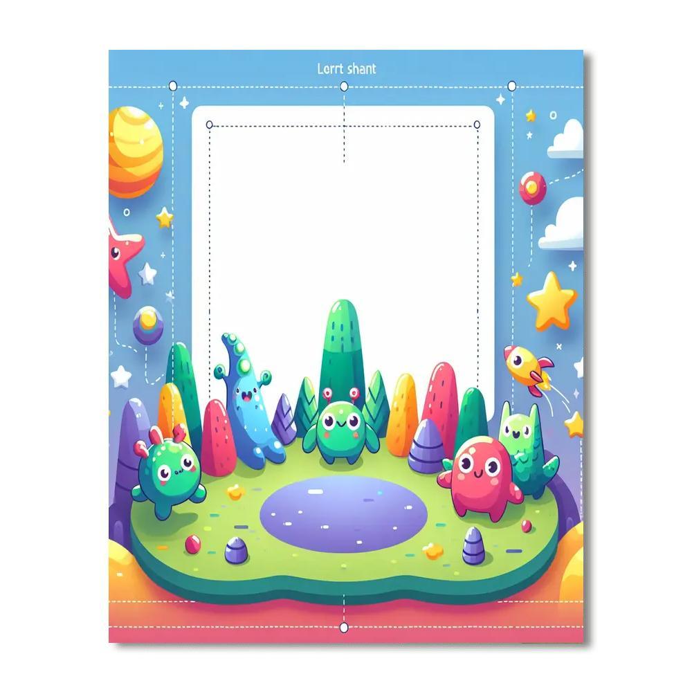 Adventurous Little Monsters Painting By Numbers Kit