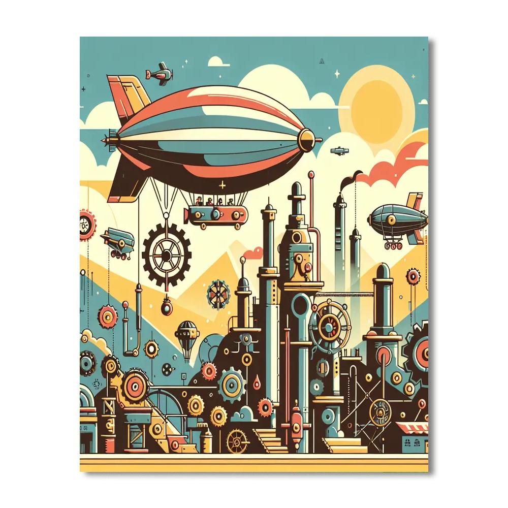 Steampunk Adventure Numbered Painting Kits