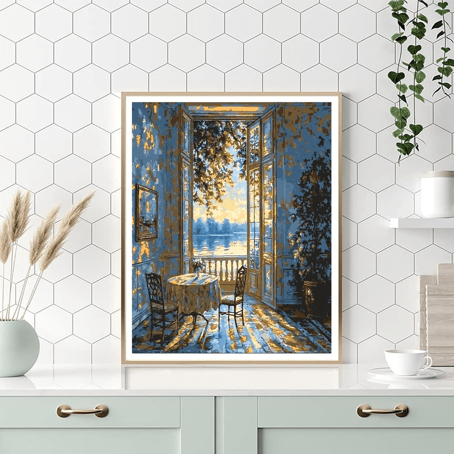 Johannes Vermeer Inspired Historical Elegance  Numbered Painting Kits