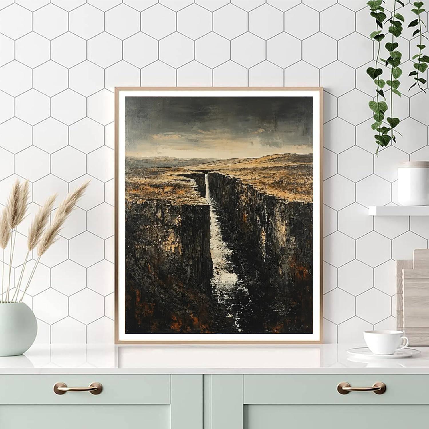 Anselm Kiefer Inspired Kiefer's Raw Nature  DIY Paint By Numbers