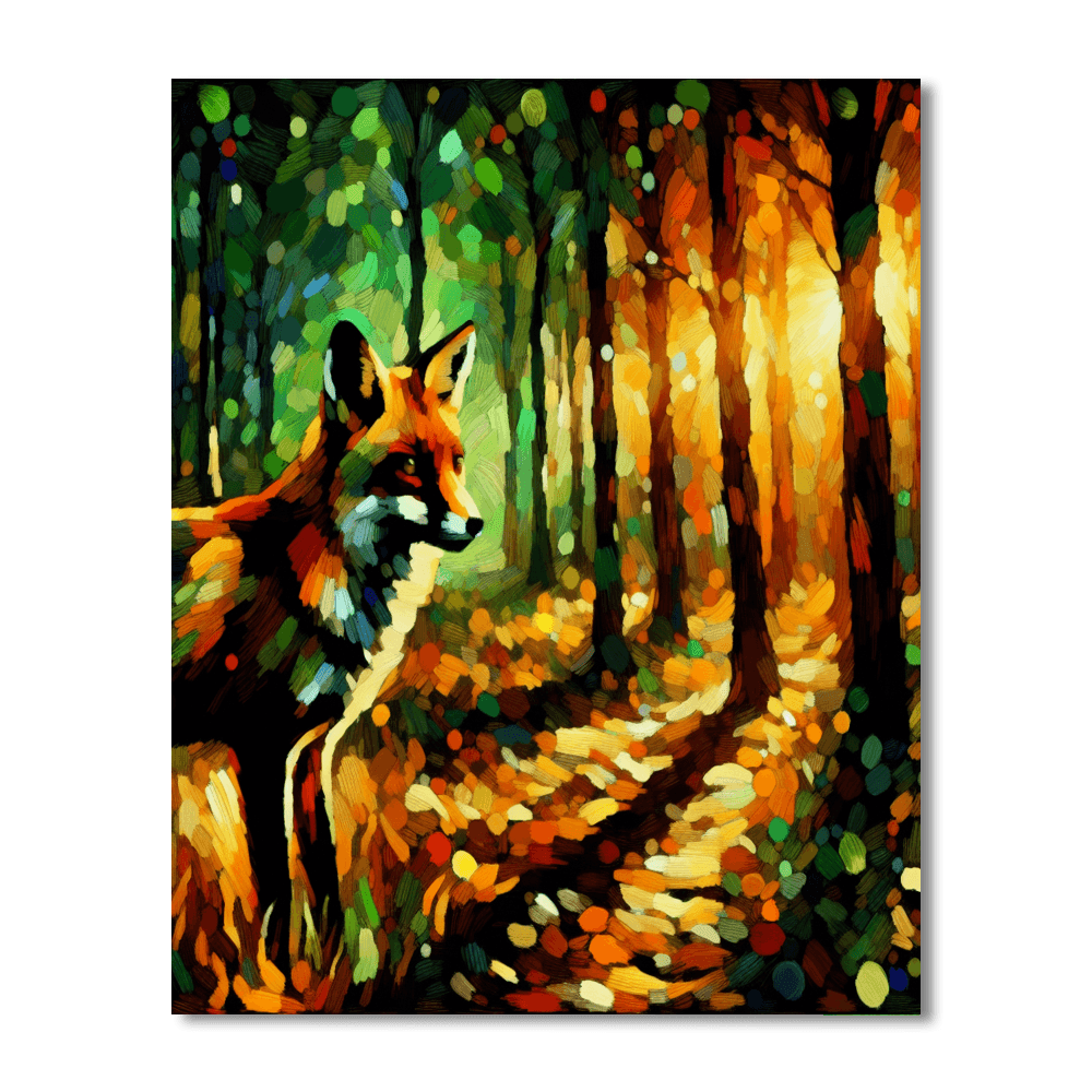 Fox's Mystery Paint By Numbers Art