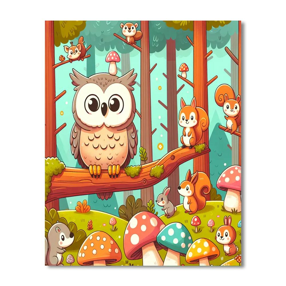 Enchanted Woodland Tales Painting Number Kit