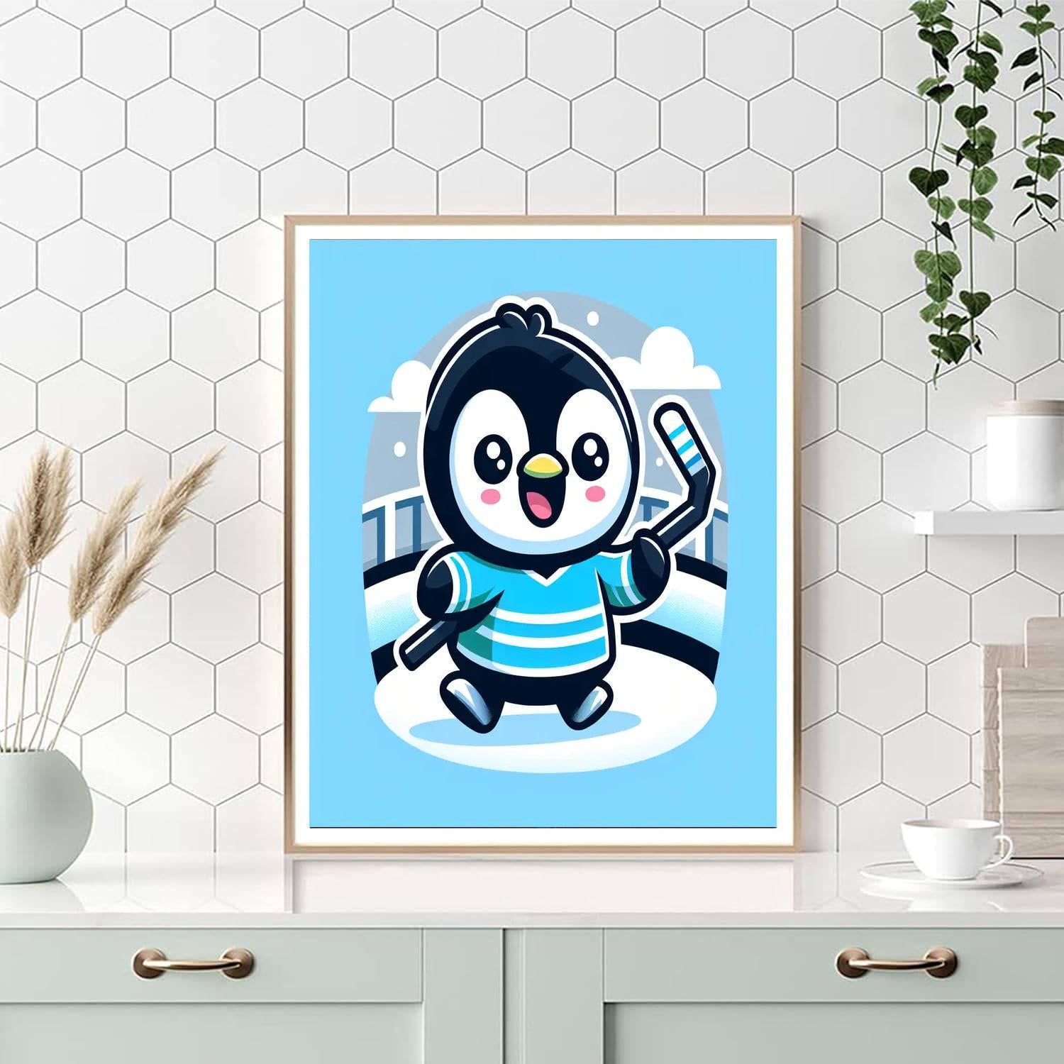 Sporty Penguin Paint By Number