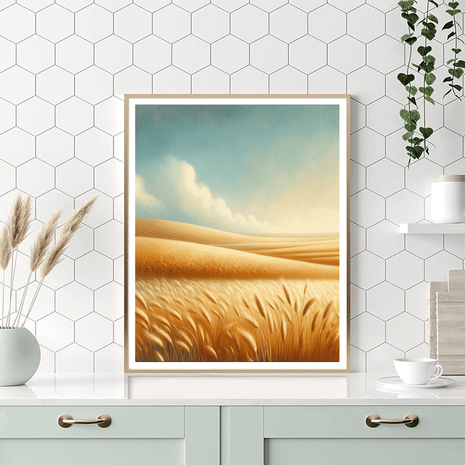 Golden Wheat Field Harmony Paint By Numbers Art