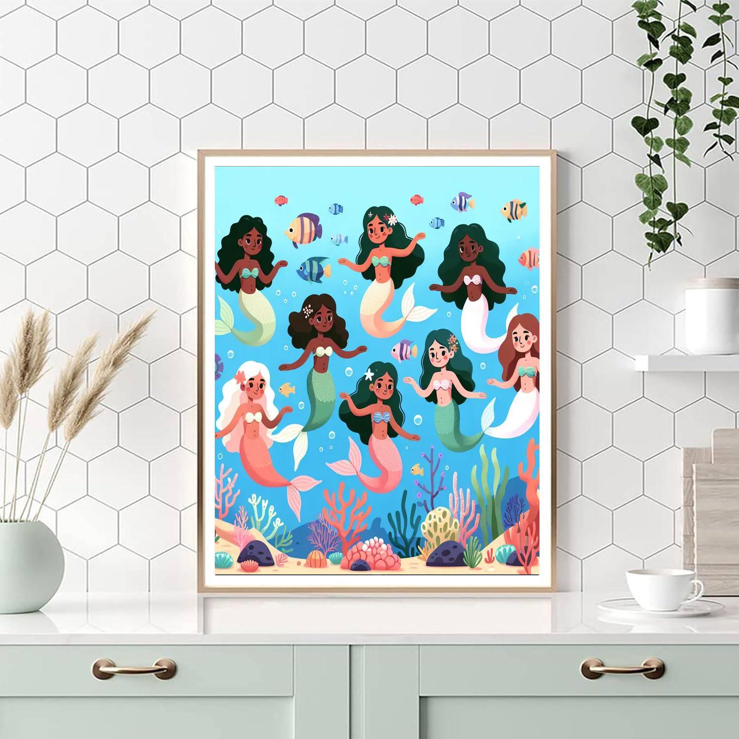 Mystic Mermaid Adventure Numbered Painting Kits