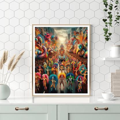 Colorful Carnival Parade Numbered Painting Kits