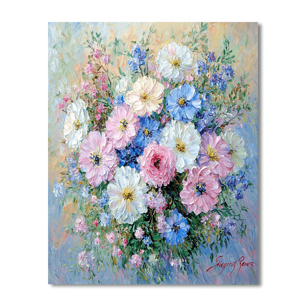 Pierre-Auguste Renoir Inspired Floral Stillness  Paint By Numbers