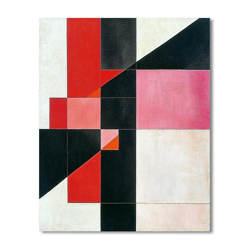 Kazimir Malevich Inspired Emotional Symmetry  Paint By Color