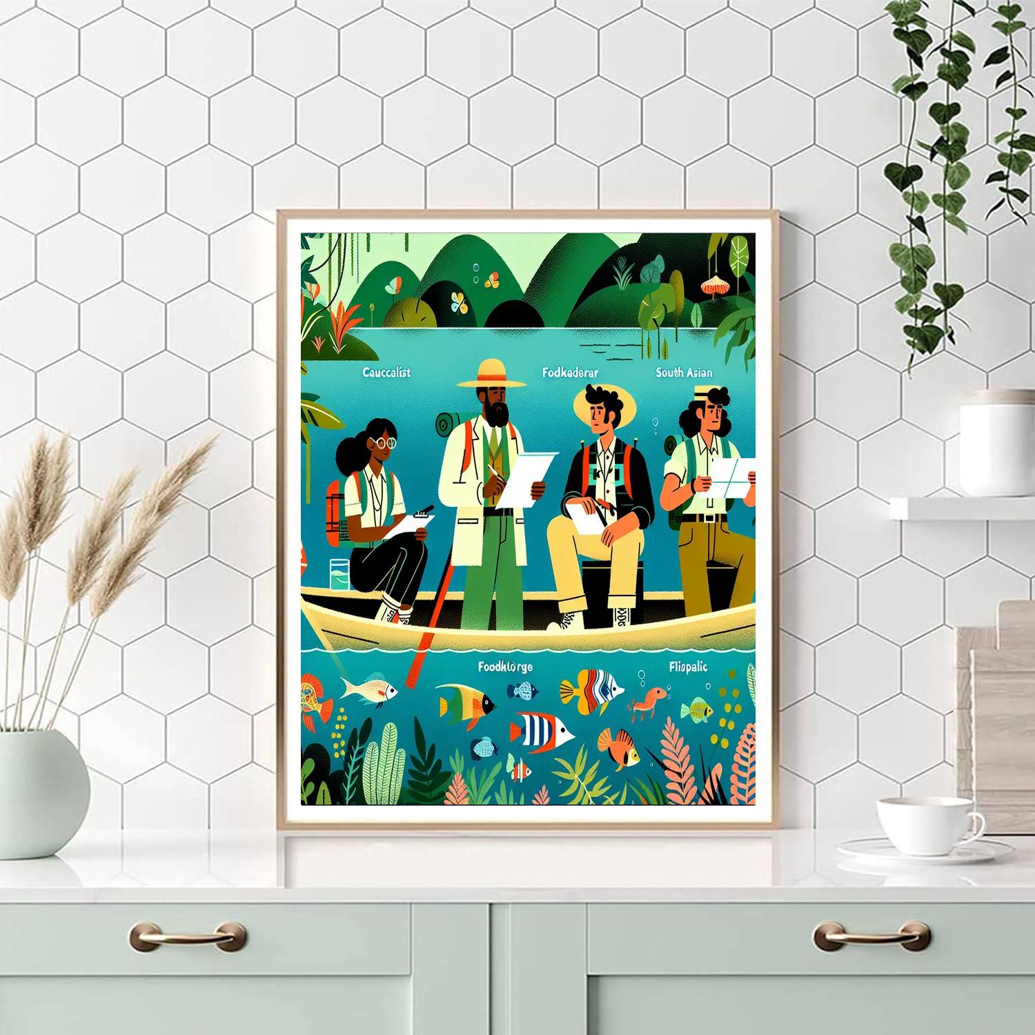 The Secret Lagoon Expedition Painting By Numbers Kit