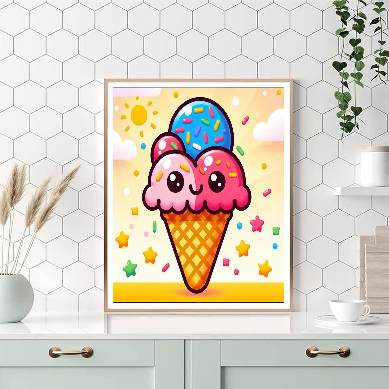Jolly Ice Cream Cone Paint By Numbers Kits