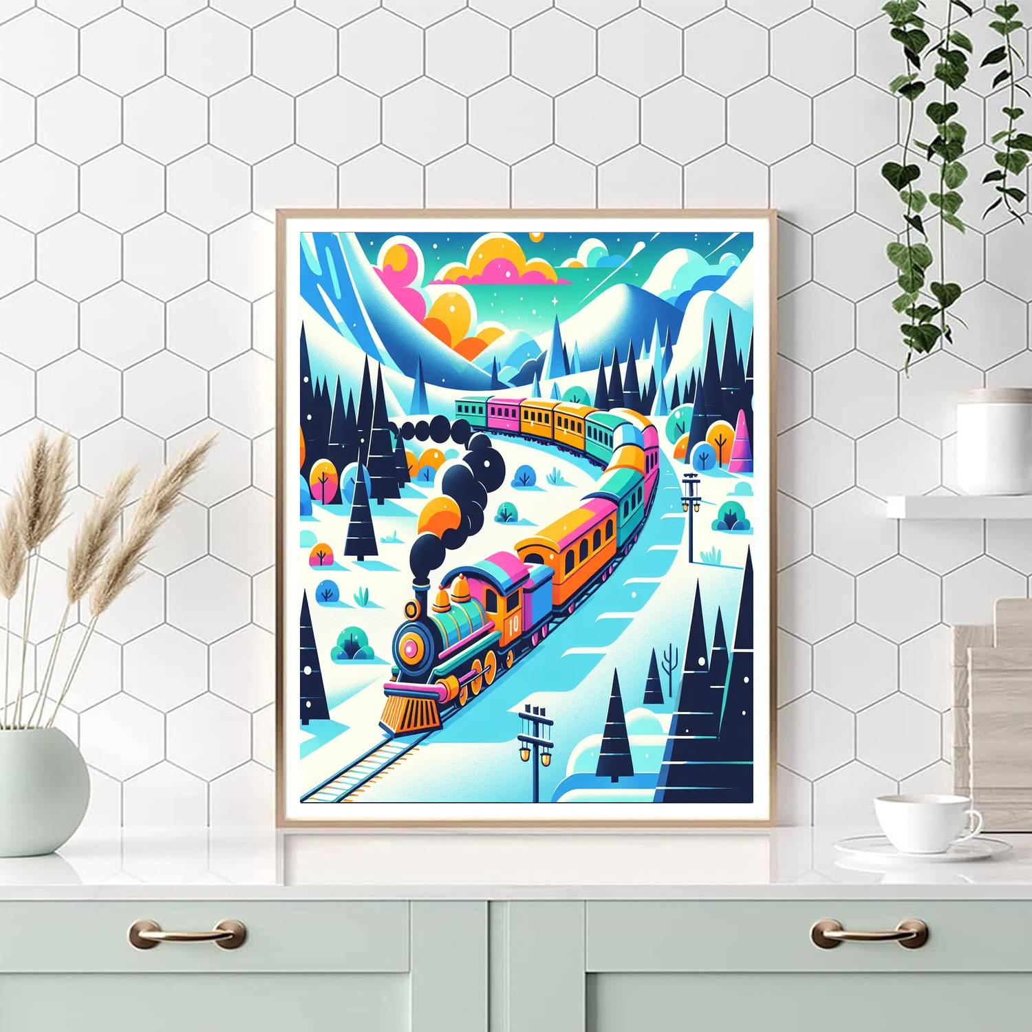Polar Express Adventure DIY Paint By Numbers