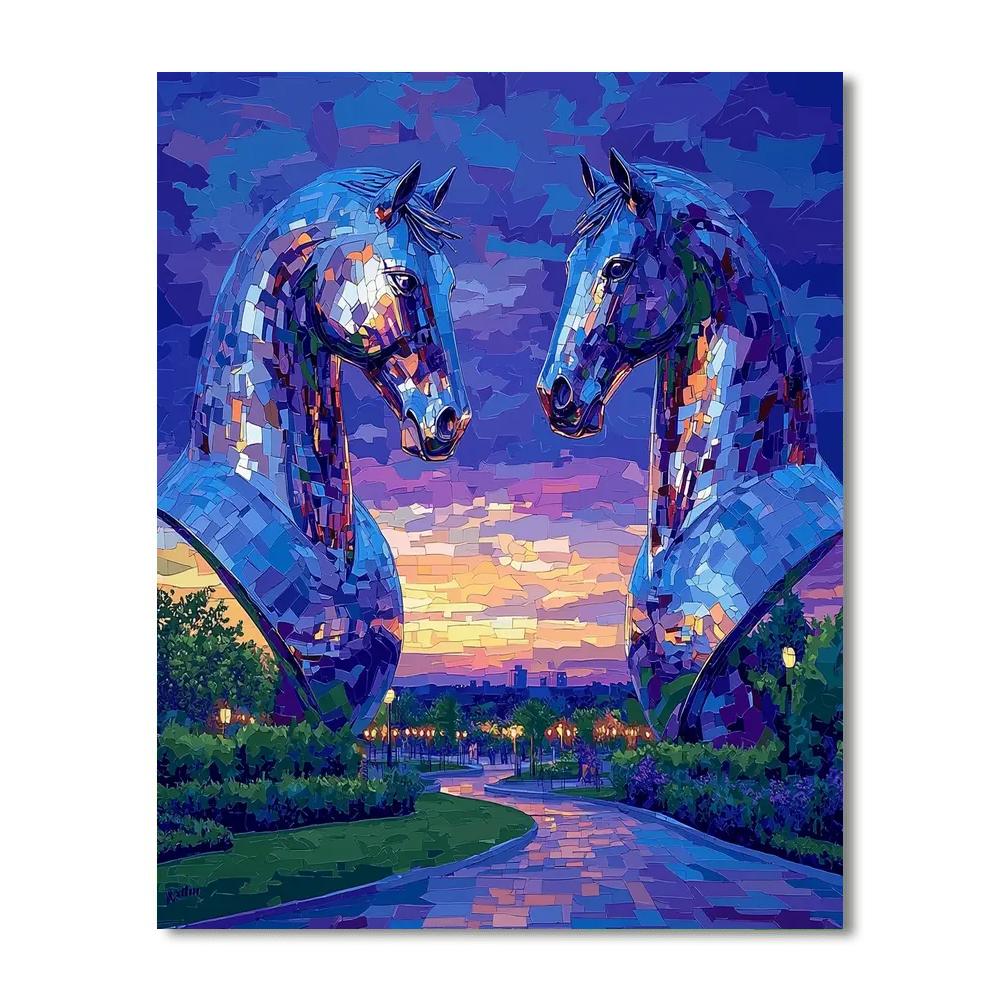 The Kelpies - Falkirk Numbered Painting Kits