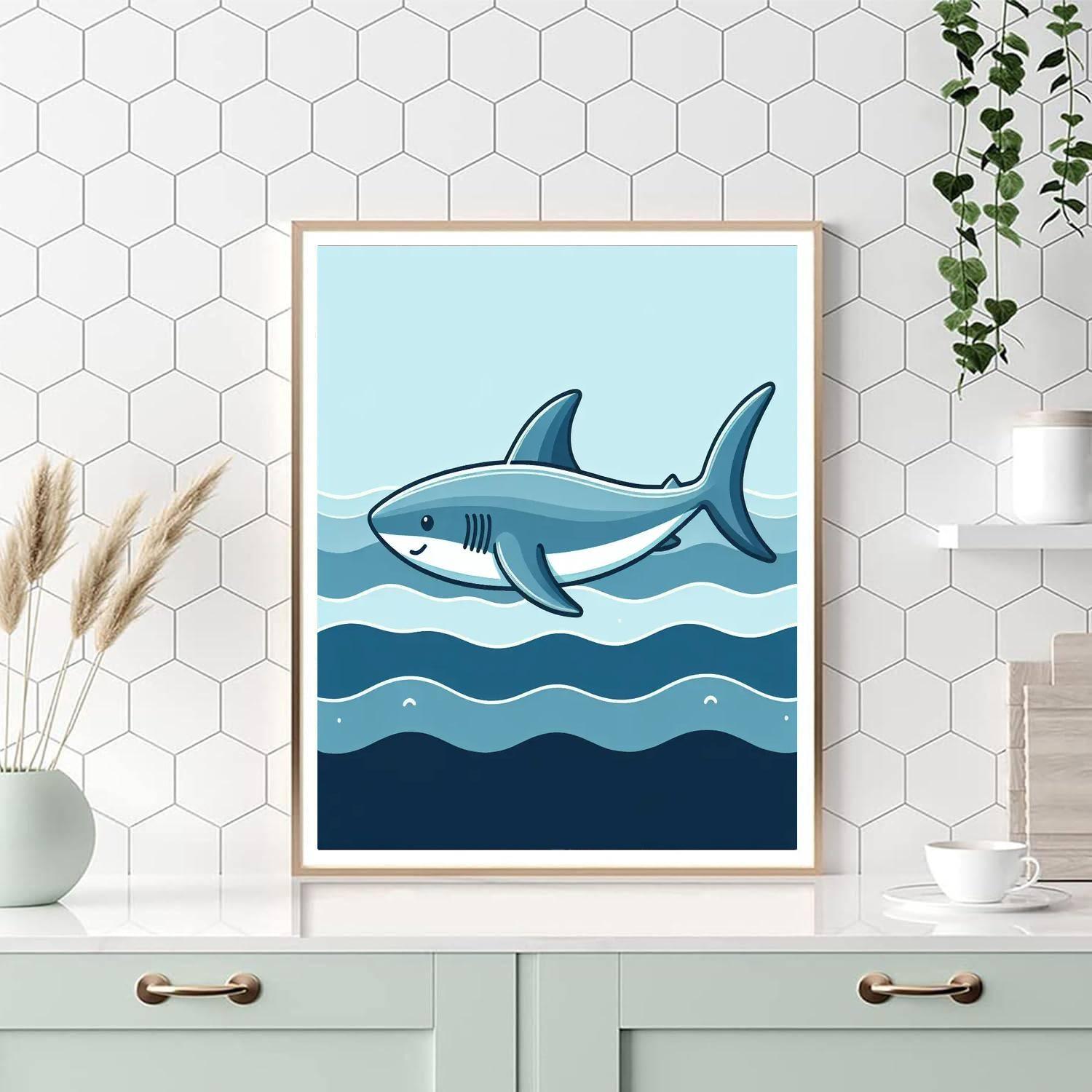 Sleek Shark Paint By Numbers Kits
