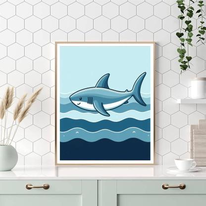 Sleek Shark Paint By Numbers Kits