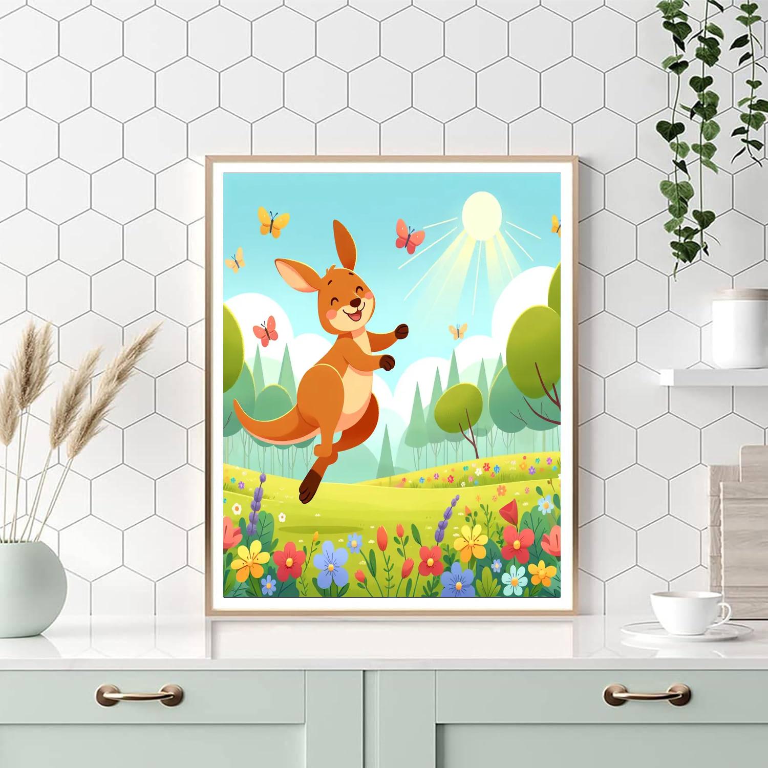 Hopping Kangaroo Numbered Painting Kits