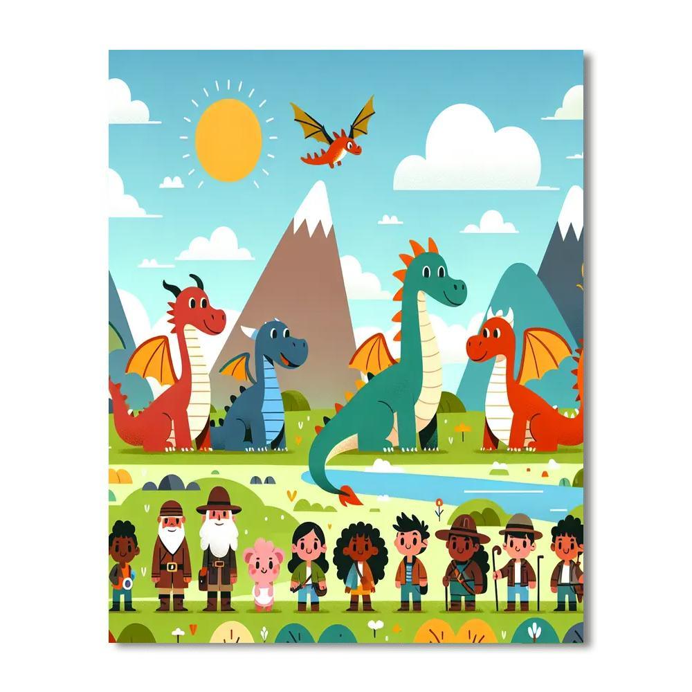 Dragon Valley Discovery Paint By Color