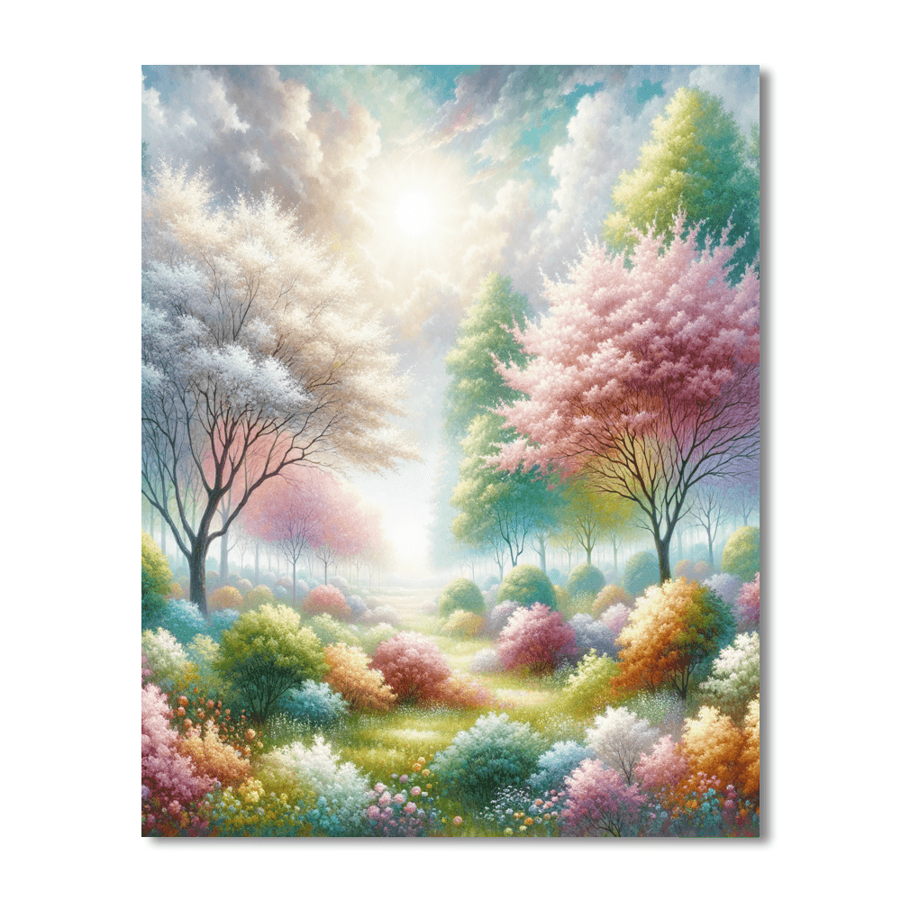 Blossoming Spring Awakening Paint By Numbers Art