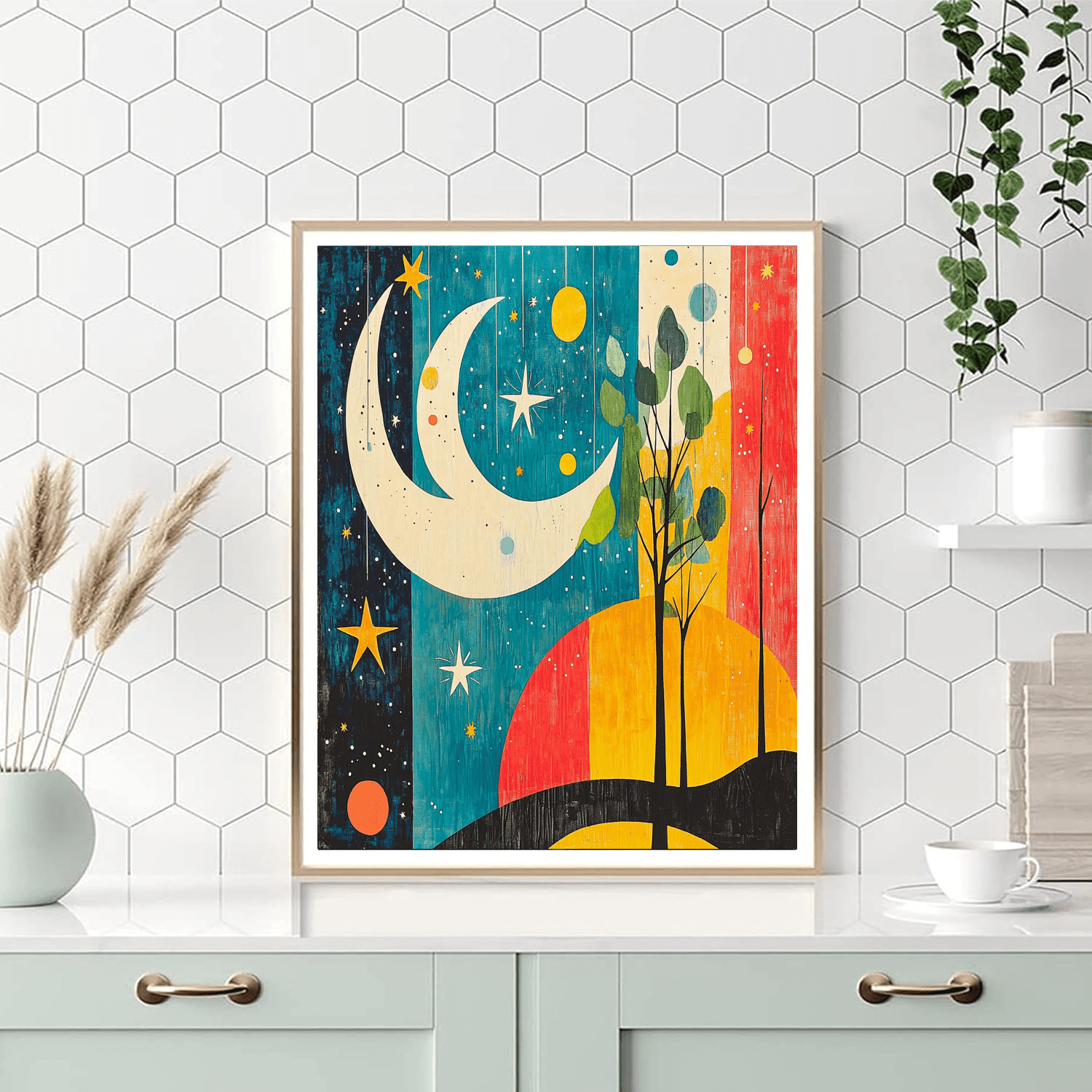 Joan Miró Inspired Cosmic Melody  Paint By Numbers Kits