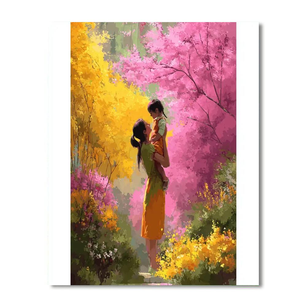 Mother And Child In Bloom Paint By Number