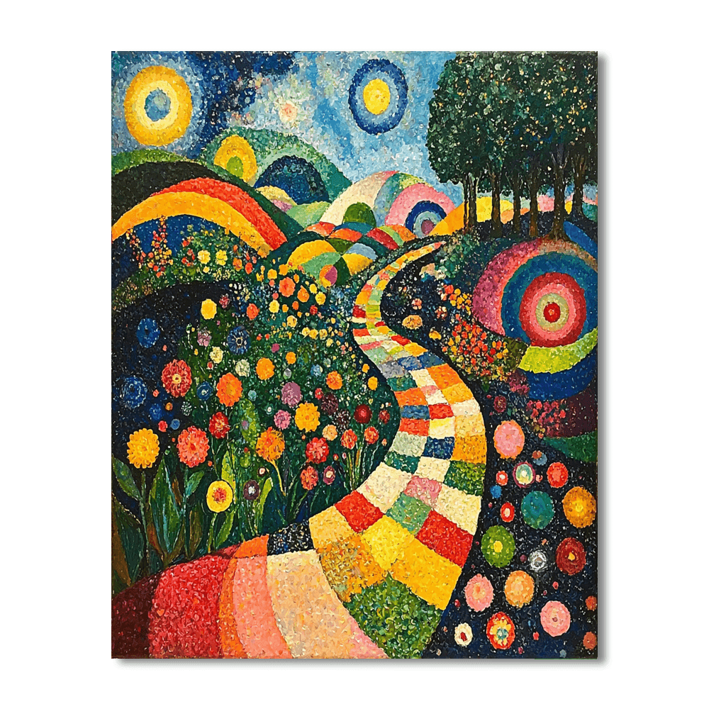 Wassily Kandinsky Inspired Kaleidoscope Garden  Paint By Numbers Kits