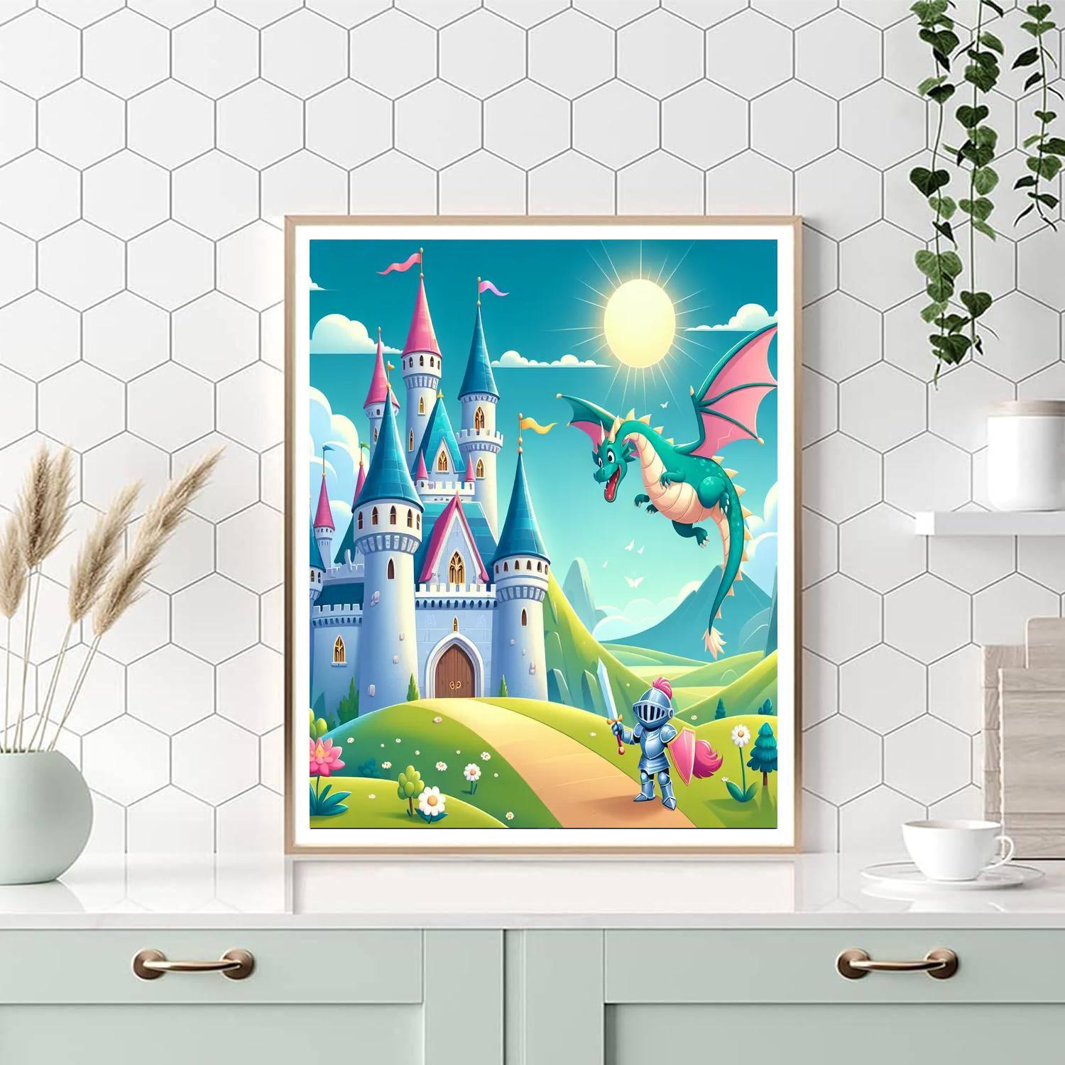 Colorful Fairy Tale Adventures Painting Number Kit