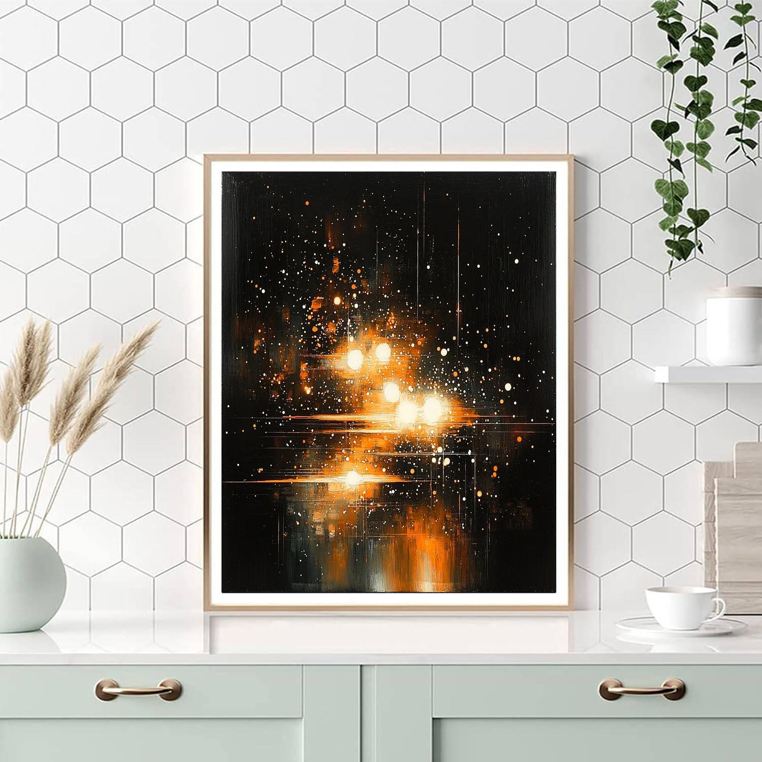 Caravaggio Inspired Ethereal Light Dance  Paint By Color