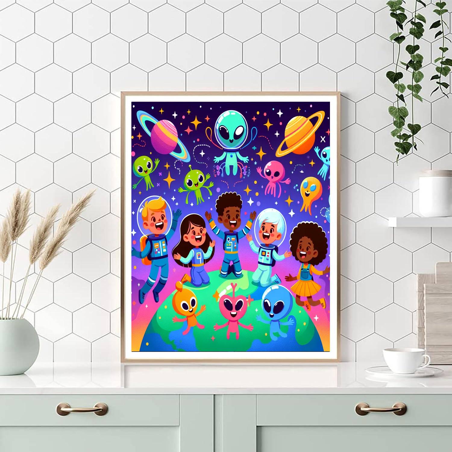 The Great Space Quest DIY Paint By Numbers