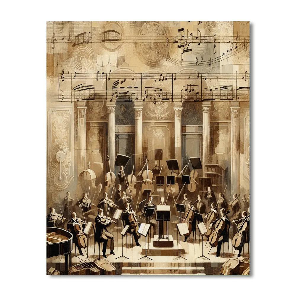 Classical Music Harmony Painting By Numbers Kit
