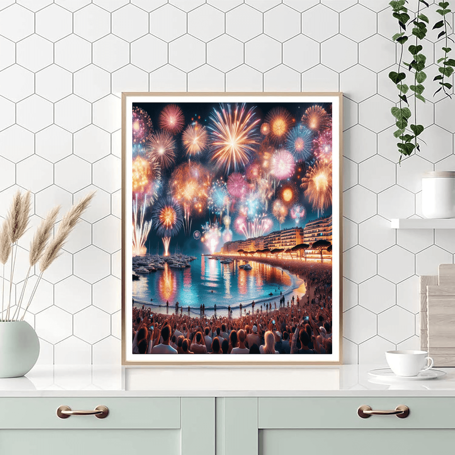 International Fireworks Competition - Cannes, France DIY Paint By Numbers