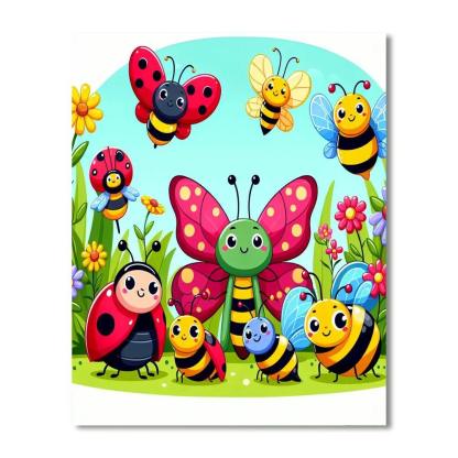 Wacky Insects DIY Paint By Numbers