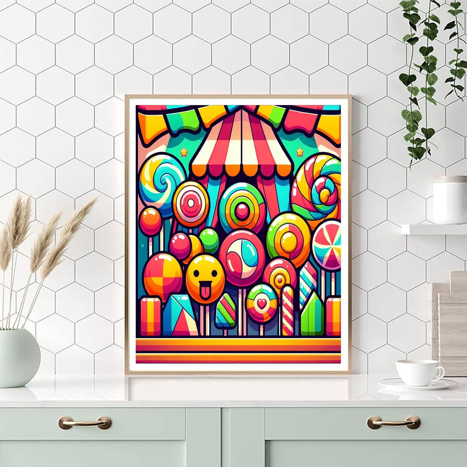 Colorful Candy Carnival Numbered Painting Kits