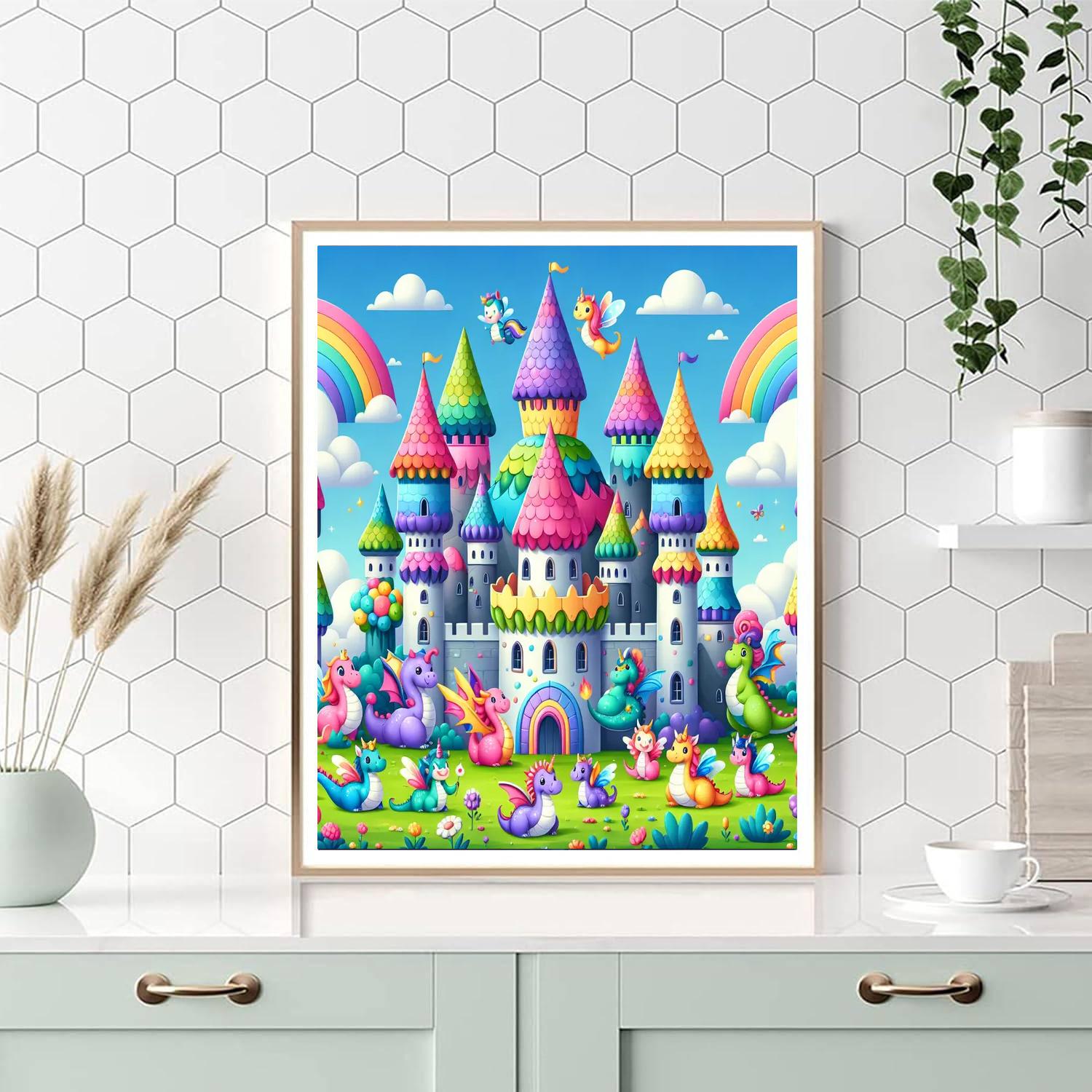 Charming Castle Realm Paint By Numbers