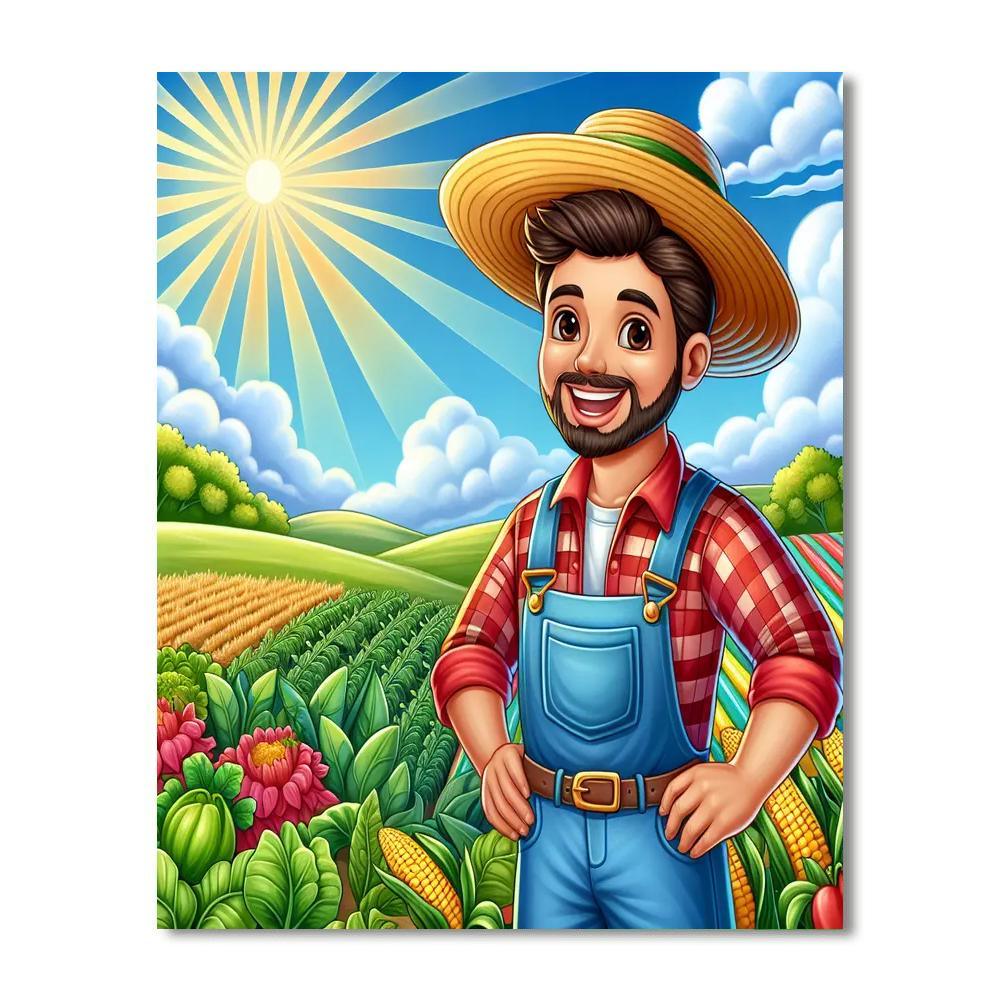 Jolly Farmer DIY Paint By Numbers