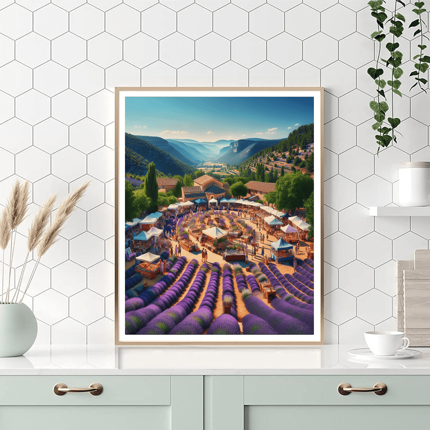 Fête De La Lavande - Provence Paint By Numbers Art