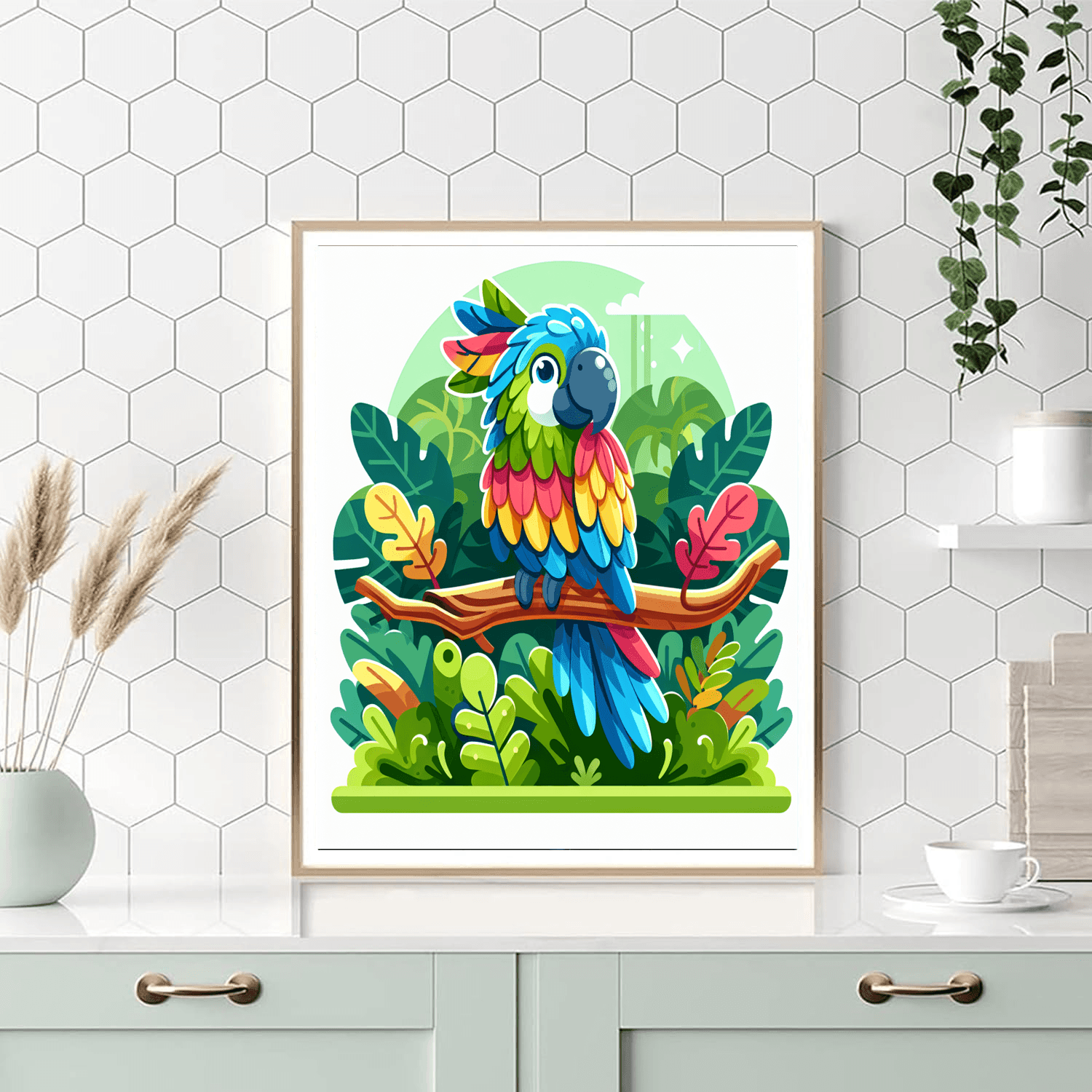 Mystical Macaw Number Painting